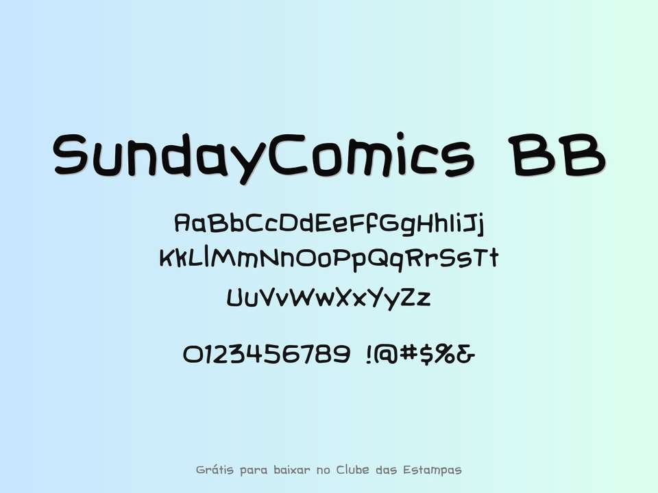 Fonte Sundaycomics Bb Grátis Para Baixar