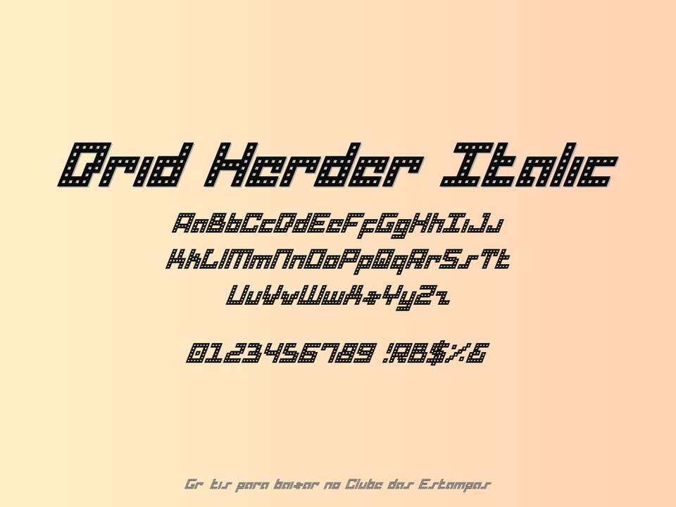 Fonte Drid Herder Italic Grátis Para Baixar