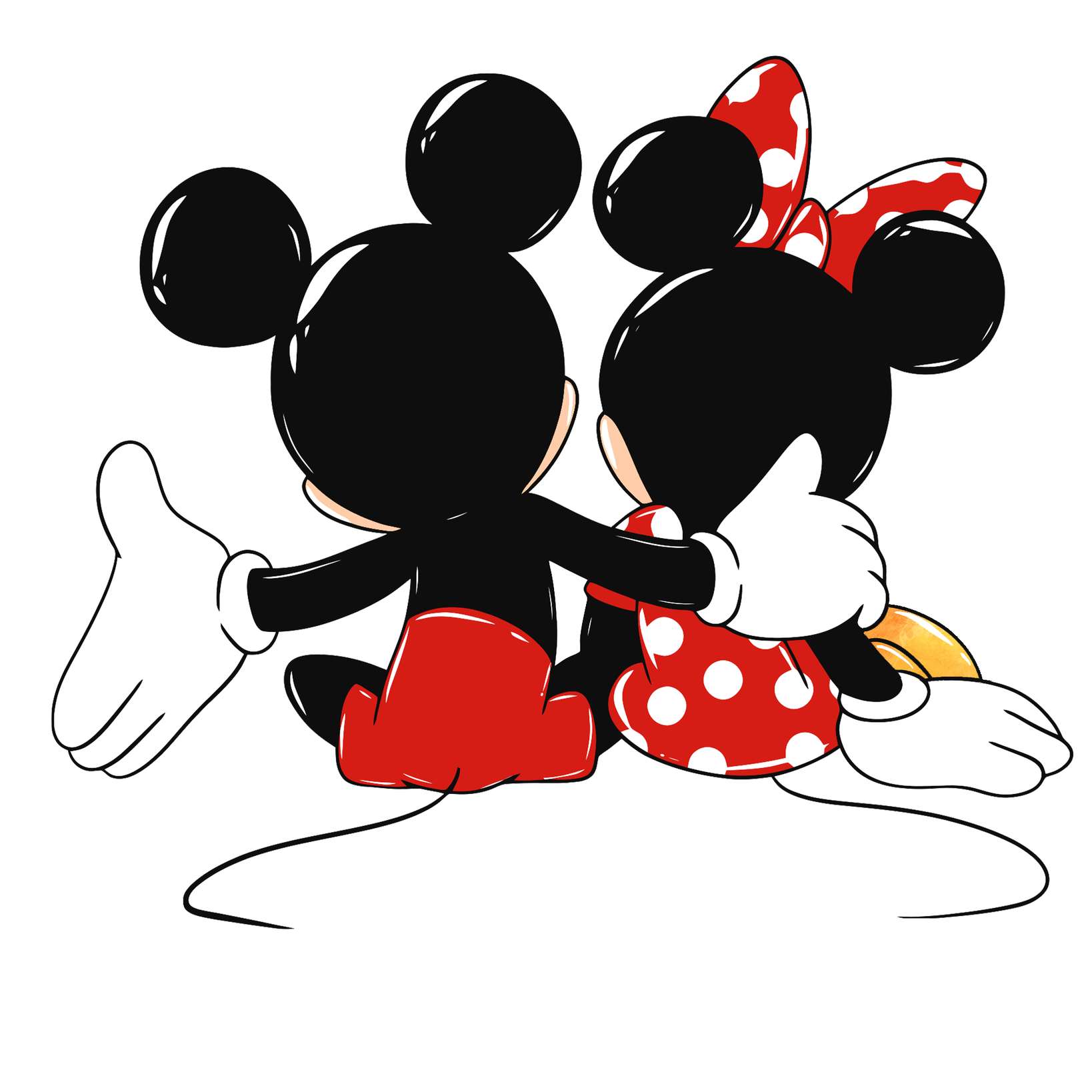 Ilustração Do Casal Mickey E Minnie Mouse Personagens Disney Png Arte Para Caneca Grátis Pra Baixar