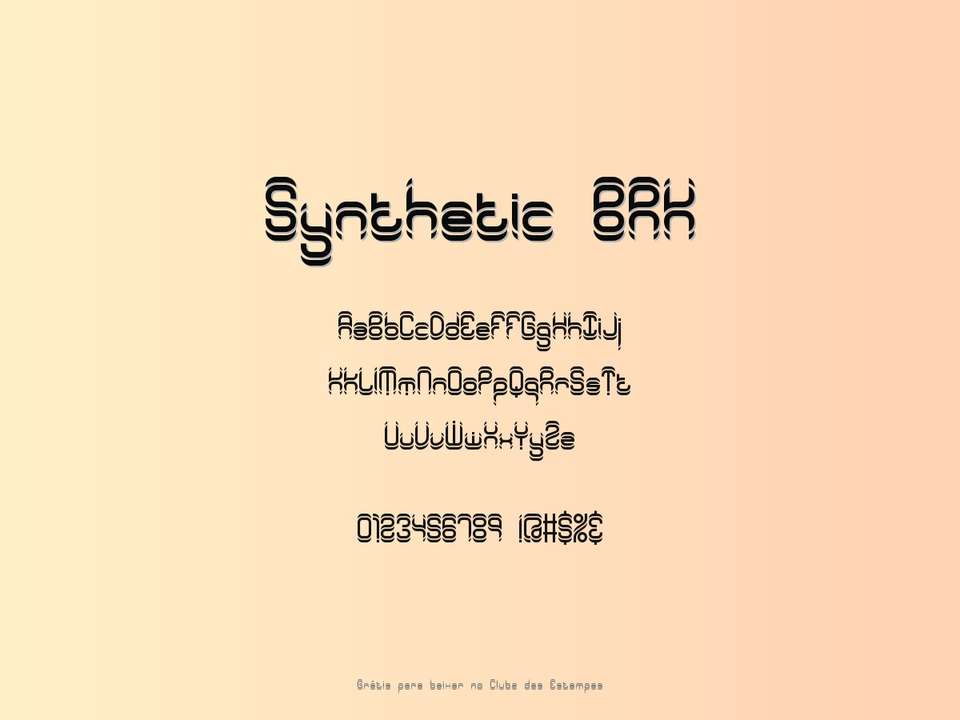 Fonte Synthetic Brk Grátis Para Baixar