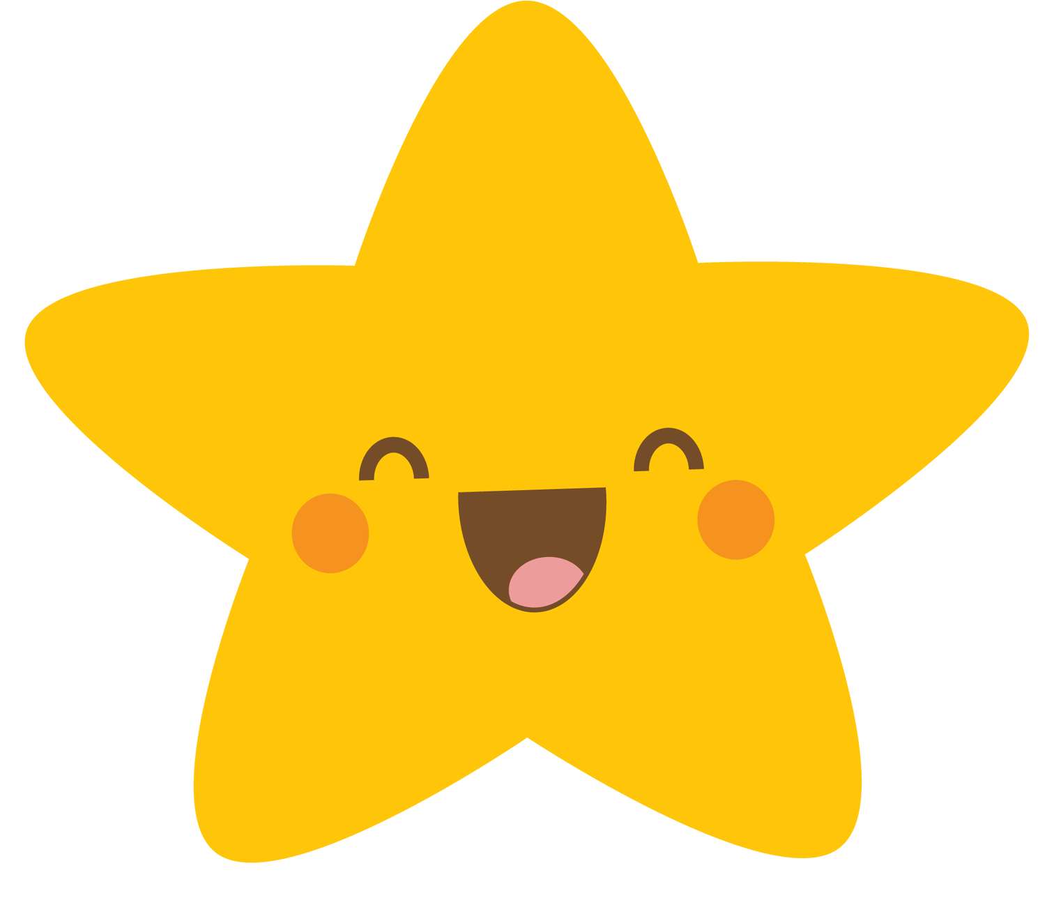 Estrela Feliz Amarela Símbolos Png Grátis Para Baixar