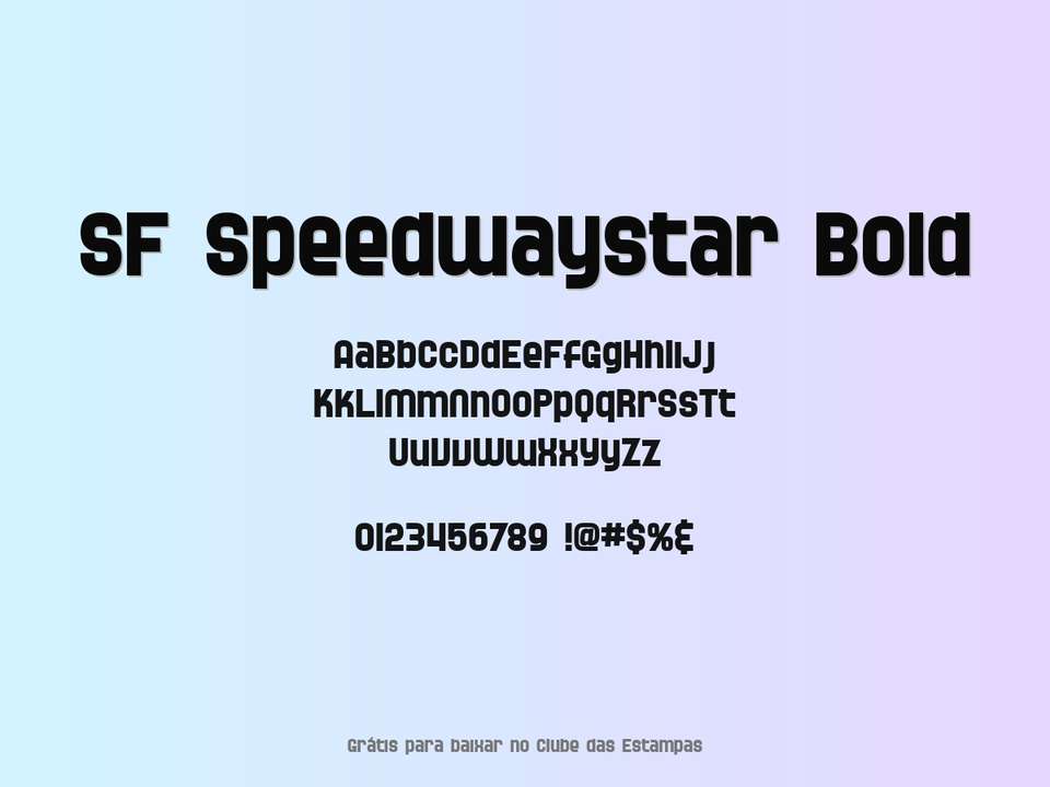 Fonte Sf Speedwaystar Bold Grátis Para Baixar