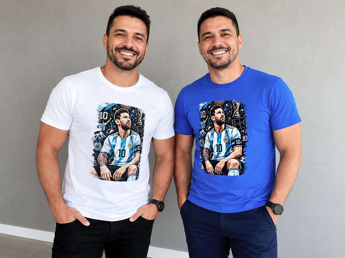 Arte Para Camiseta Seleção Argentina Camisa 10 Lionel Messi