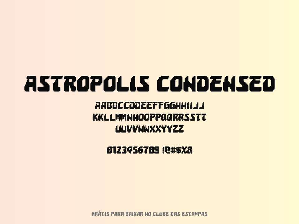 Fonte Astropolis Condensed Grátis Para Baixar