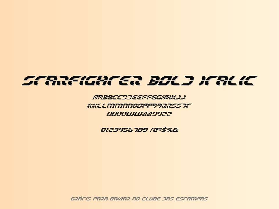 Fonte Starfighter Bold Italic Grátis Para Baixar
