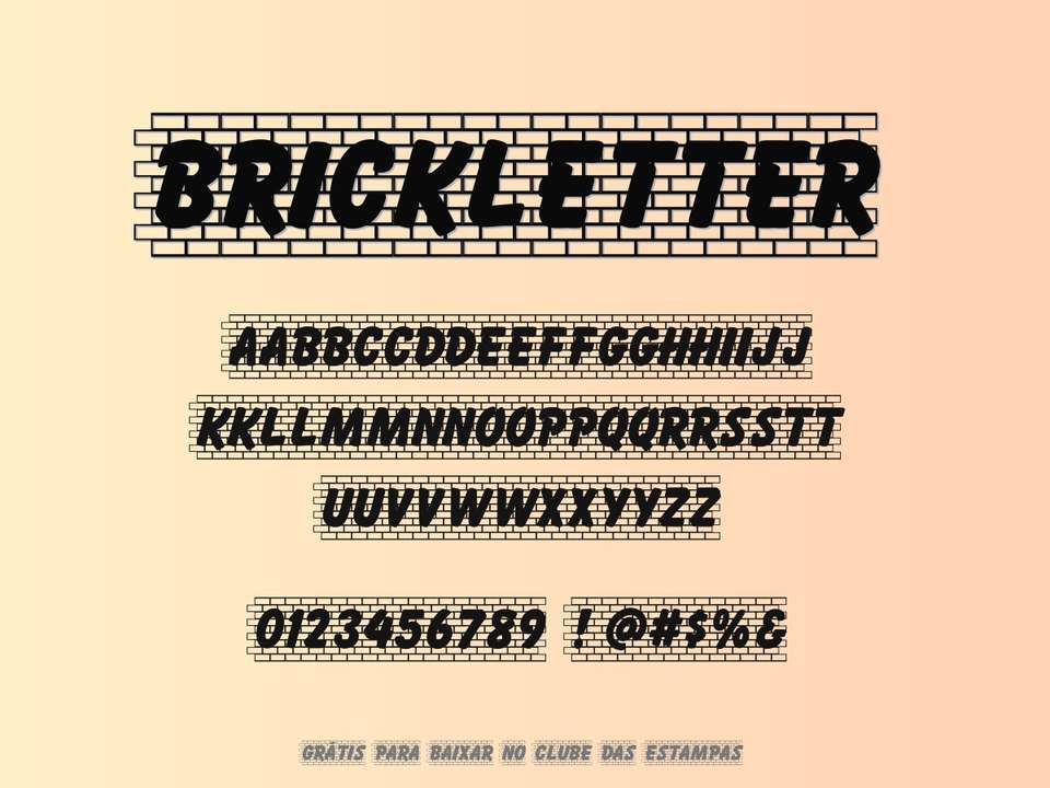 Fonte Brickletter Grátis Para Baixar