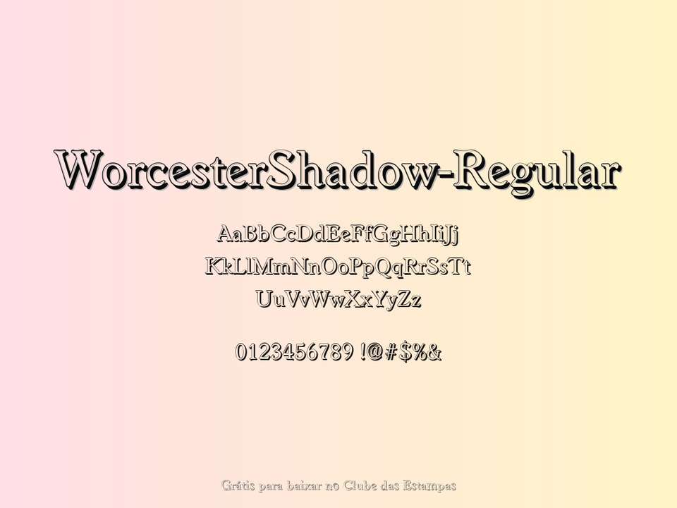 Fonte Worcestershadow Regular Grátis Para Baixar