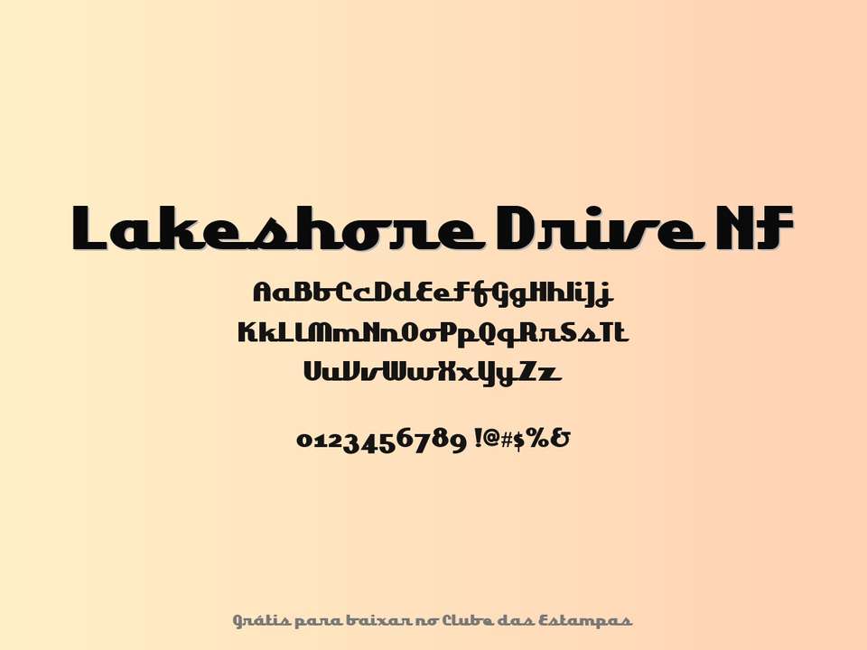 Fonte Lakeshore Drive Nf Grátis Para Baixar