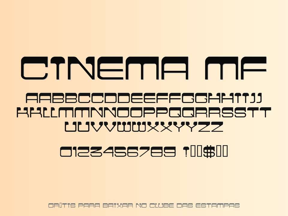 Fonte Cinema Mf Grátis Para Baixar