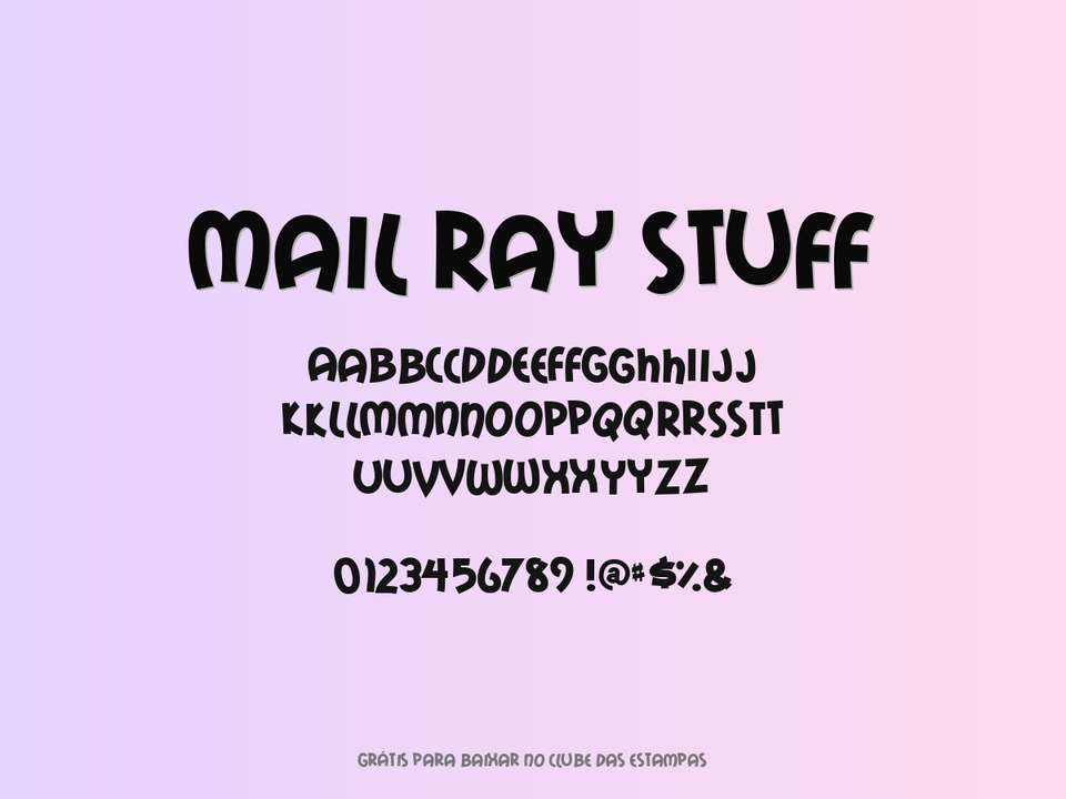Fonte Mail Ray Stuff Grátis Para Baixar