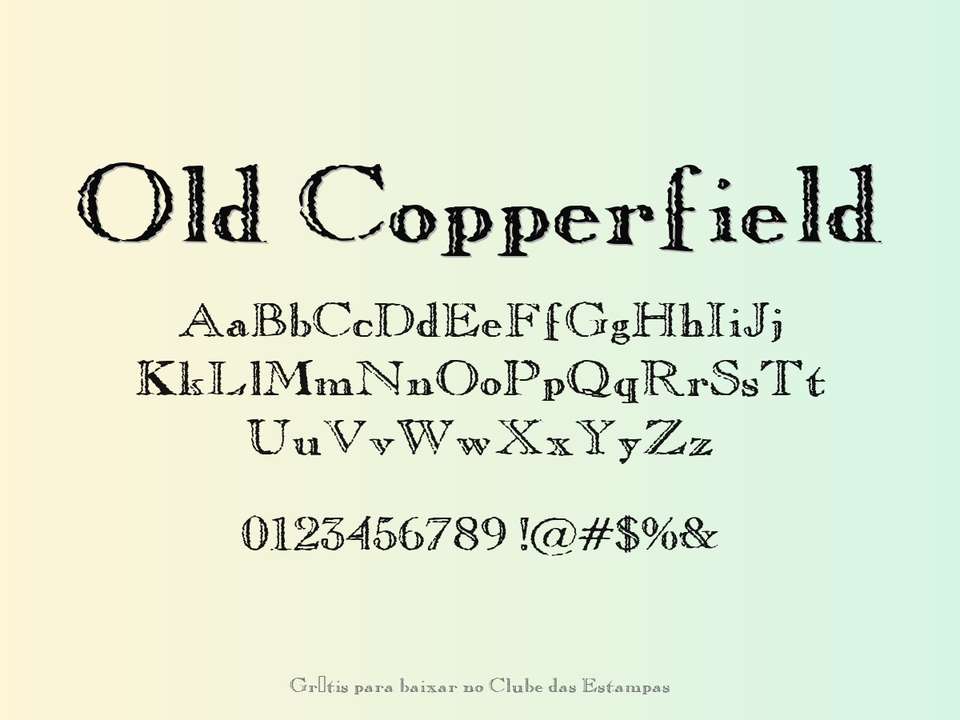 Fonte Old Copperfield Grátis Para Baixar