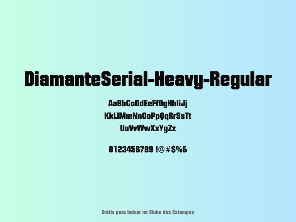 Fonte Diamanteserial Heavy Regular Grátis Para Baixar