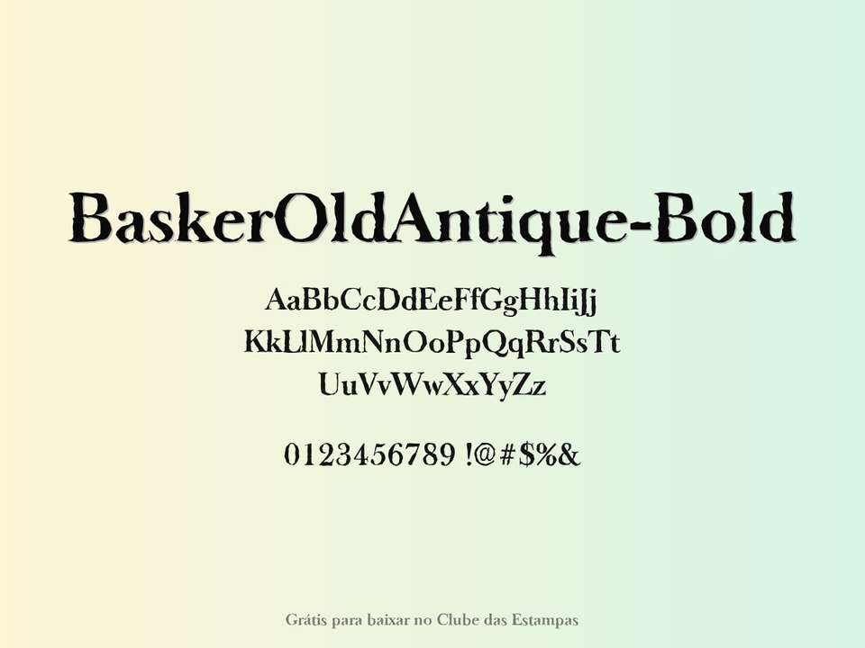 Fonte Baskeroldantique Bold Grátis Para Baixar