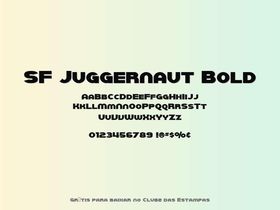 Fonte Sf Juggernaut Bold Grátis Para Baixar