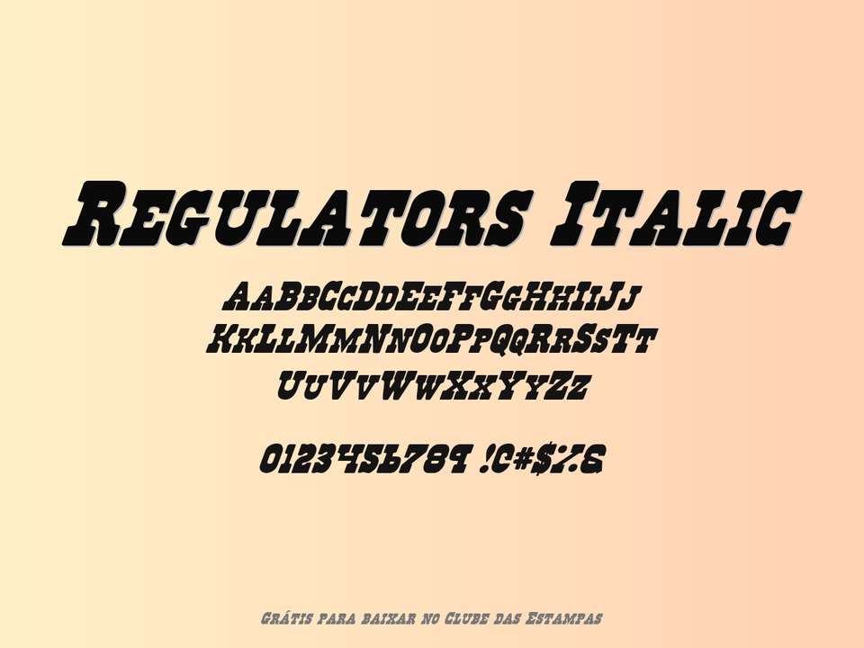 Fonte Regulators Italic Grátis Para Baixar