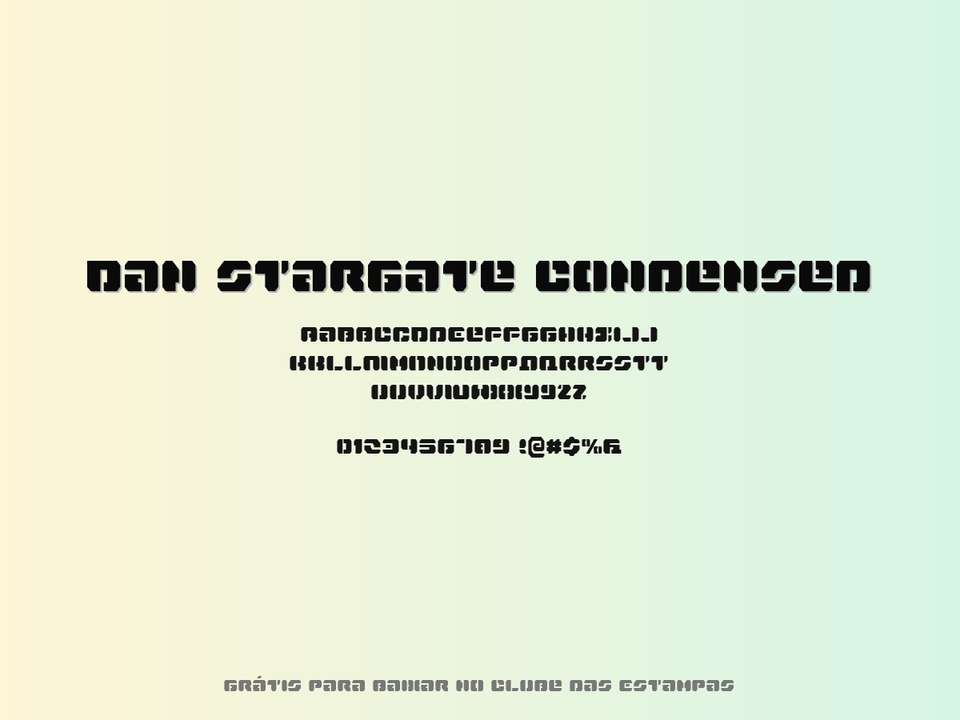 Fonte Dan Stargate Condensed Grátis Para Baixar