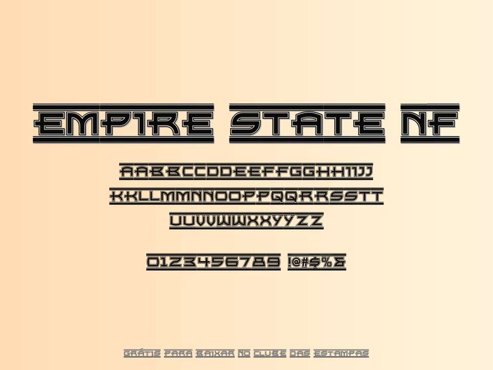 Fonte Empire State Nf Grátis Para Baixar