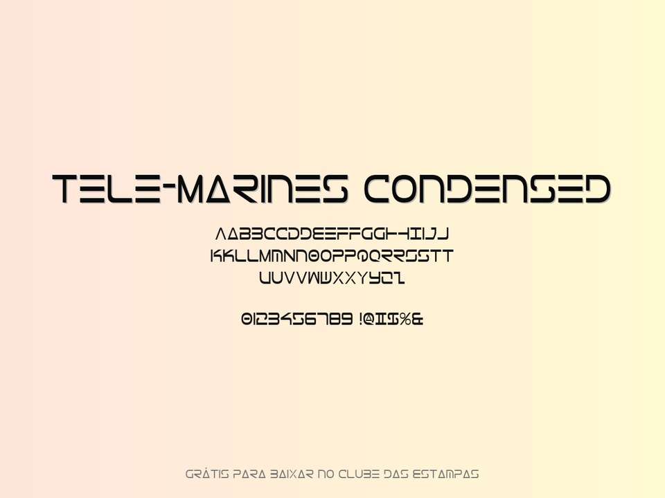 Fonte Tele Marines Condensed Grátis Para Baixar
