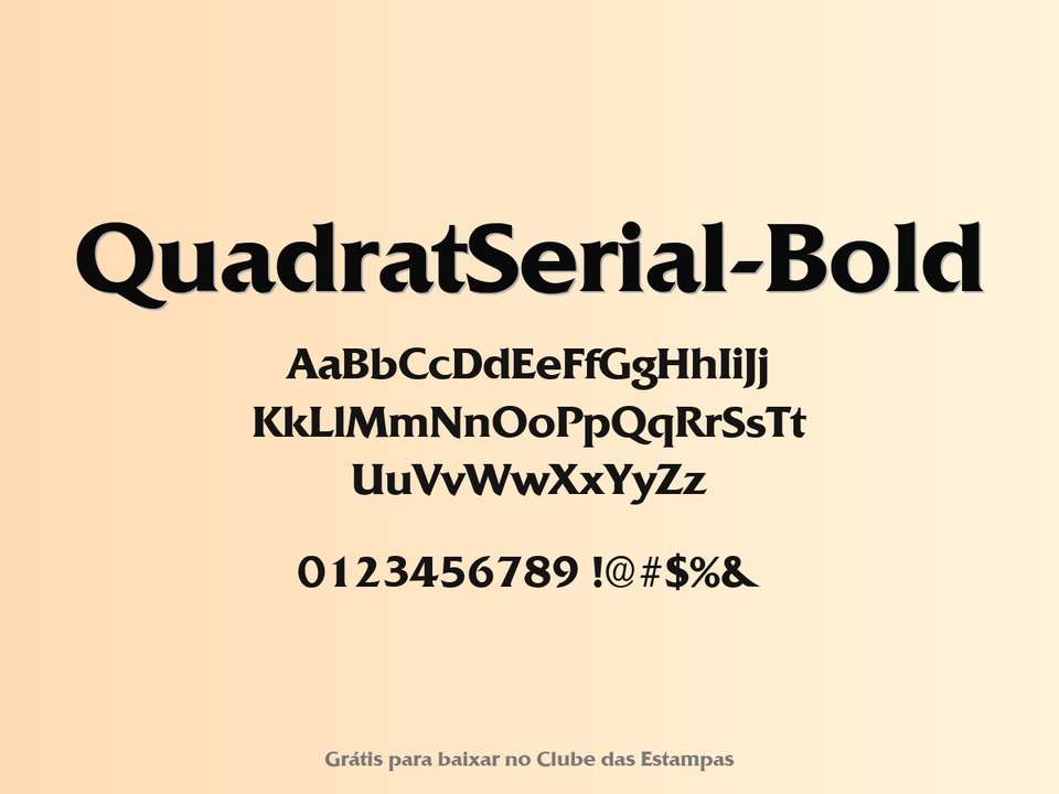Fonte Quadratserial Bold Grátis Para Baixar