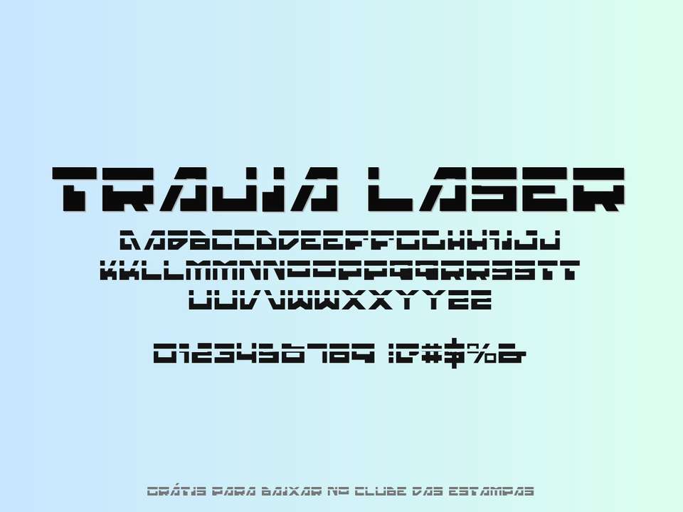 Fonte Trajia Laser Grátis Para Baixar