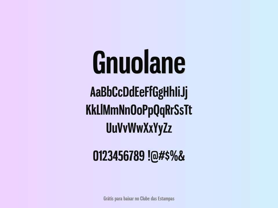 Fonte Gnuolane Grátis Para Baixar