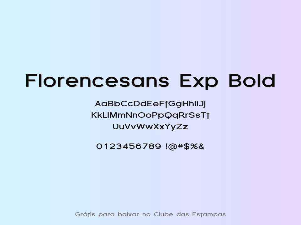 Fonte Florencesans Exp Bold Grátis Para Baixar
