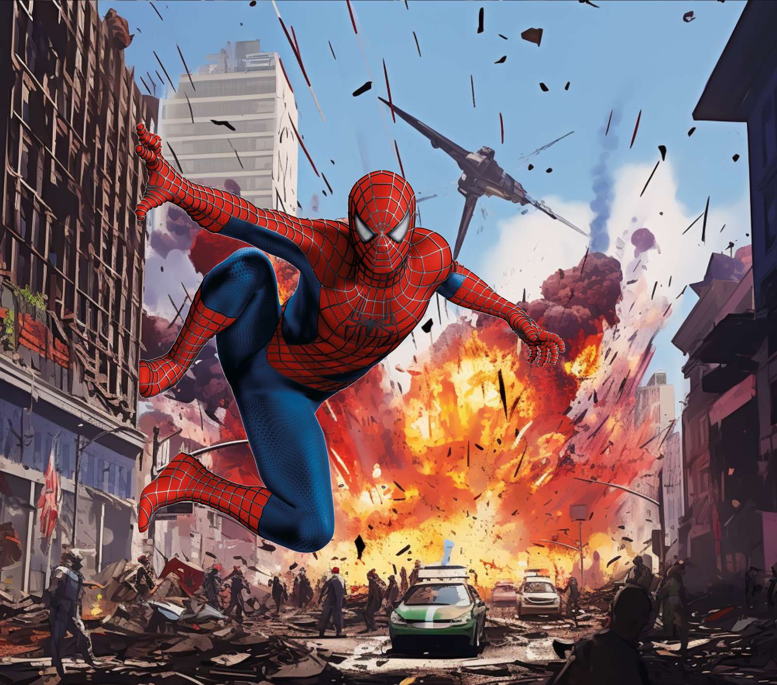 Homem Aranha Em Ação Urbana Caótica Super Heróis Png Arte Para Caneca Grátis Pra Baixar Digital-19