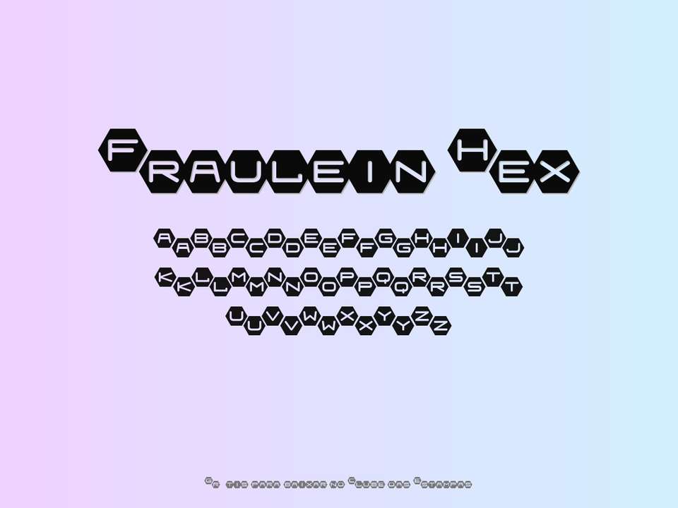 Fonte Fraulein Hex Grátis Para Baixar