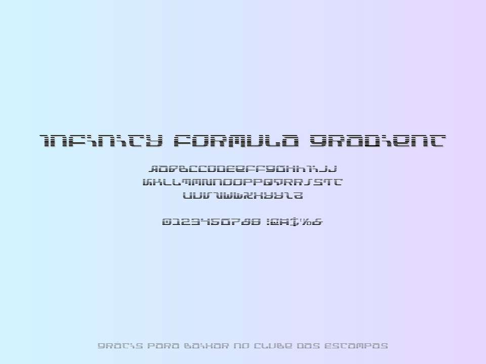 Fonte Infinity Formula Gradient Grátis Para Baixar
