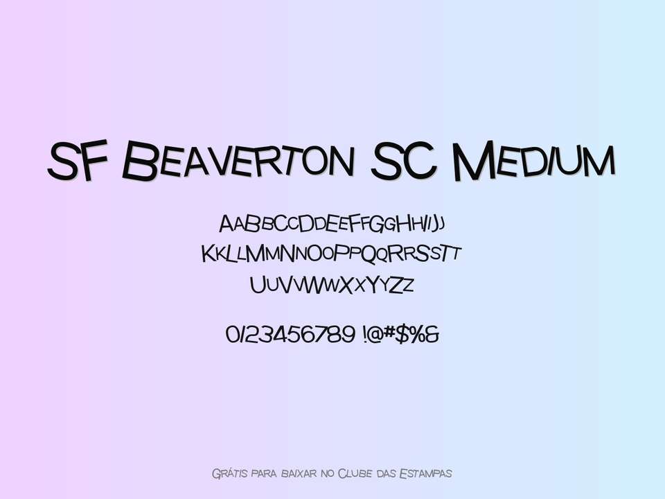 Fonte Sf Beaverton Sc Medium Grátis Para Baixar
