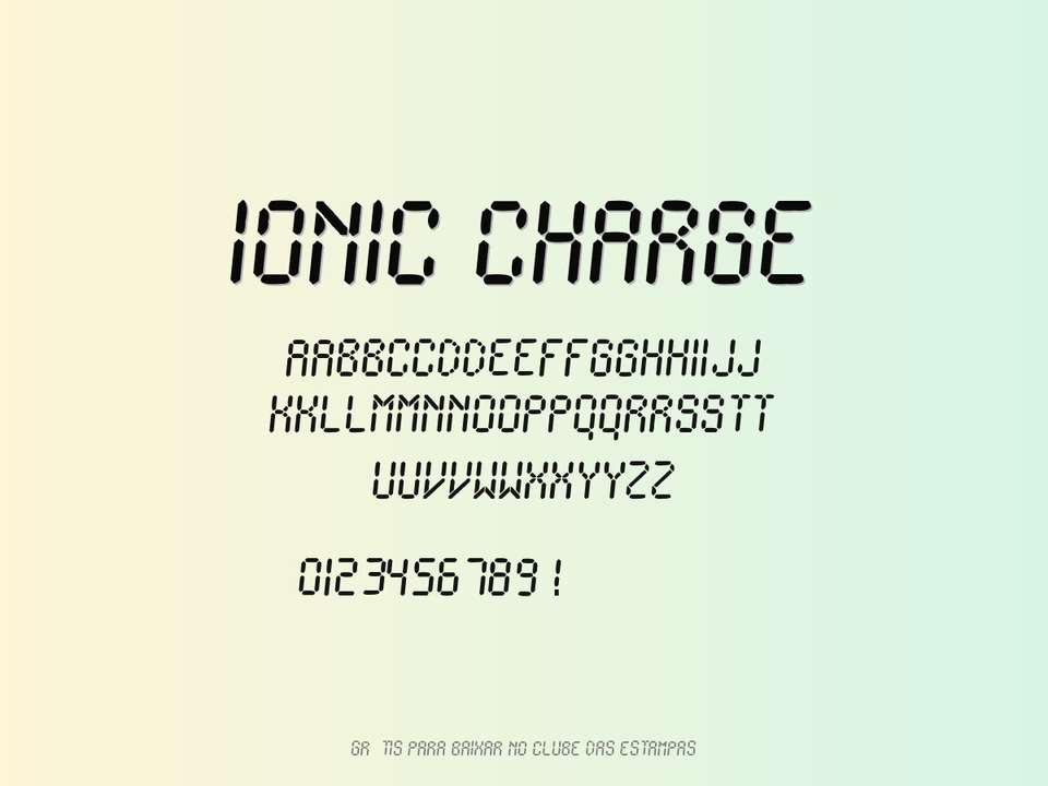Fonte Ionic Charge Grátis Para Baixar