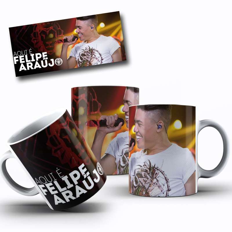 Arte Para Caneca Felipe Araujo Cantor 2