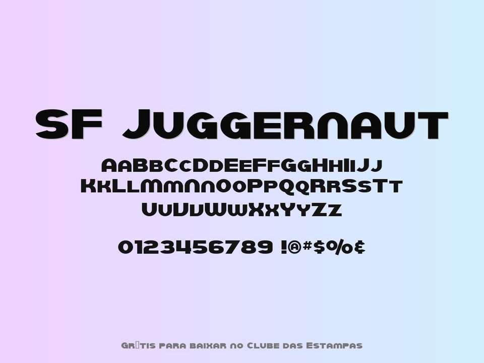 Fonte Sf Juggernaut Grátis Para Baixar