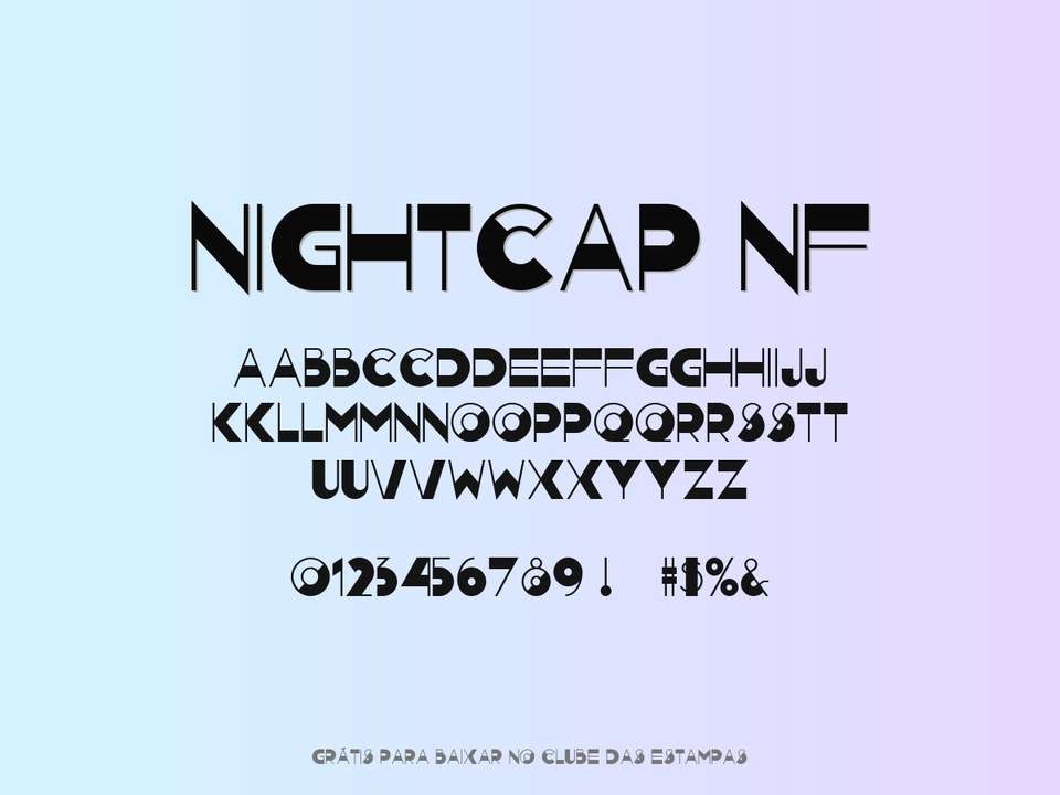 Fonte Nightcap Nf Grátis Para Baixar