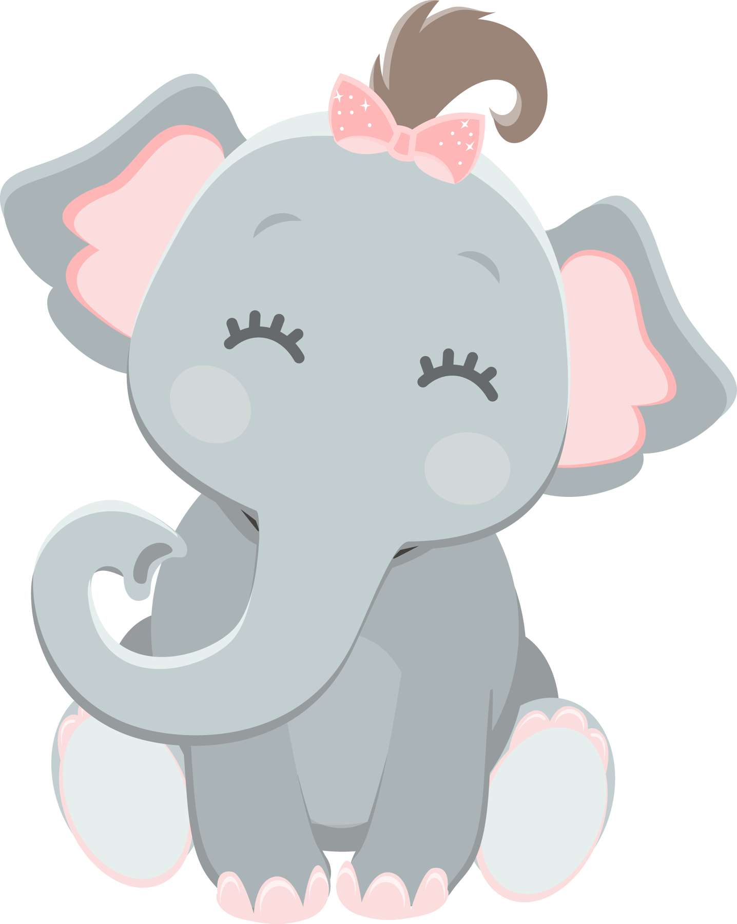 Elemento Elefante Cute Elefantinho Fofo Png (13)