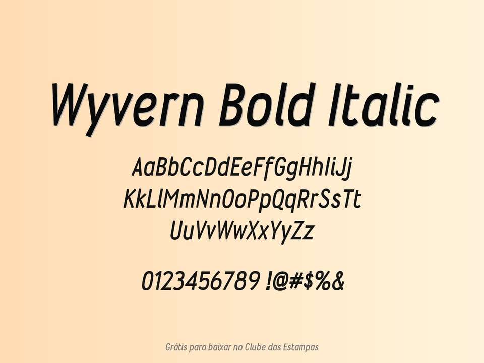 Fonte Wyvern Bold Italic Grátis Para Baixar