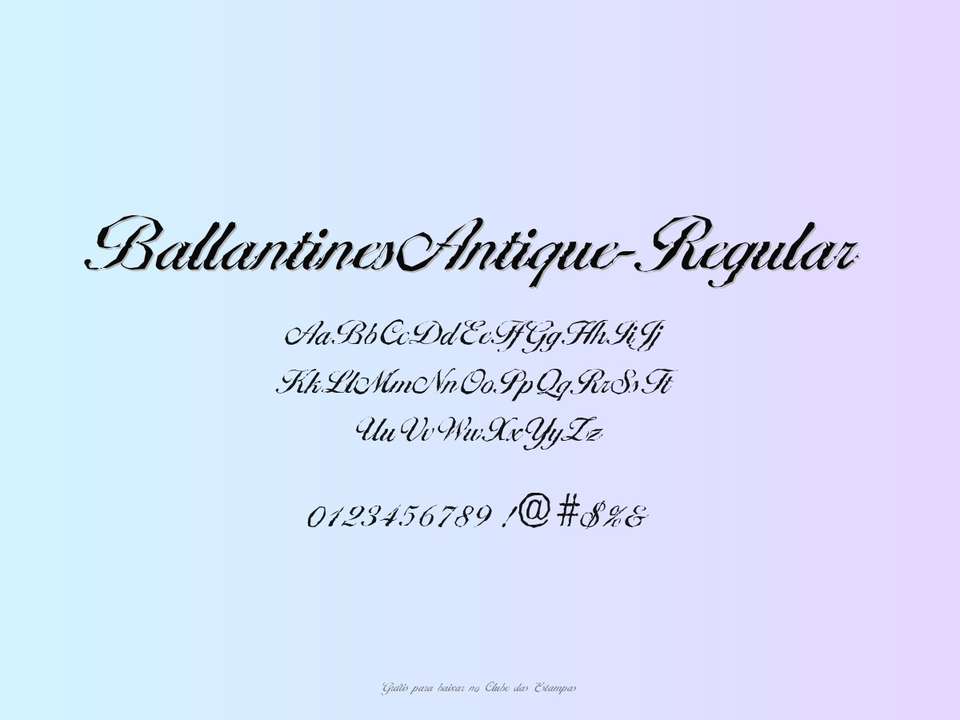 Fonte Ballantinesantique Regular Grátis Para Baixar