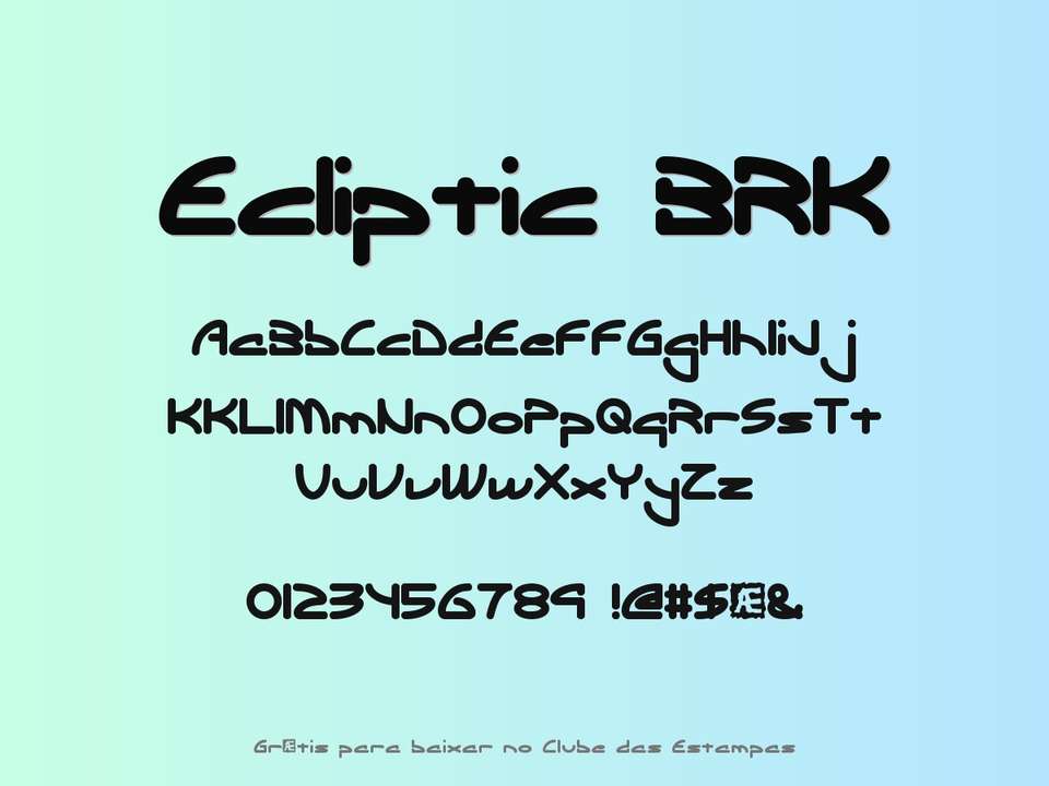 Fonte Ecliptic Brk Grátis Para Baixar