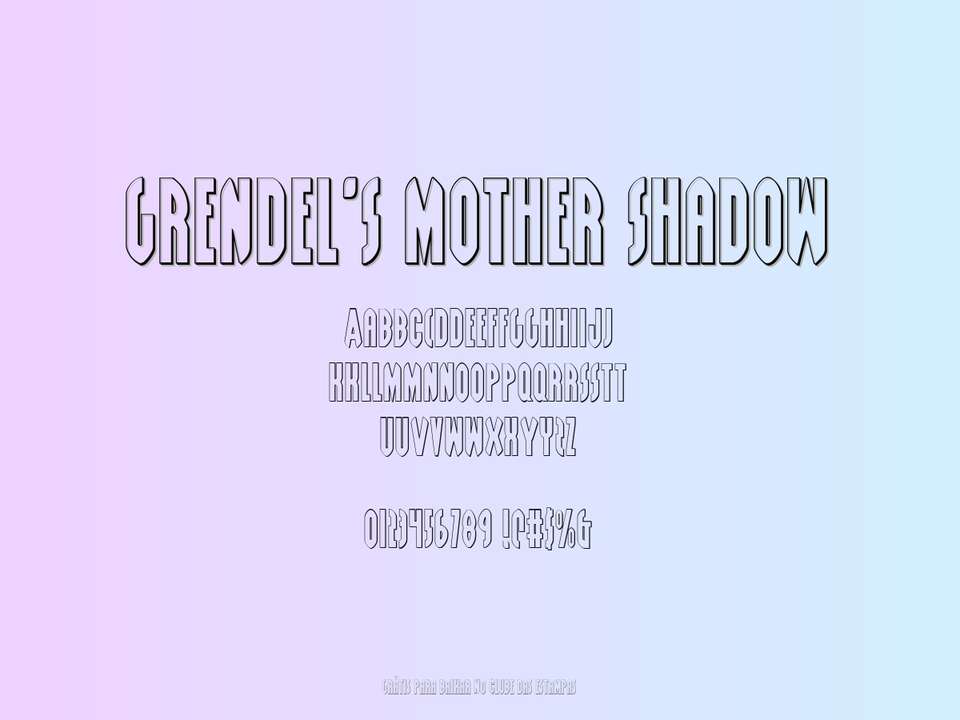 Fonte Grendel's Mother Shadow Grátis Para Baixar