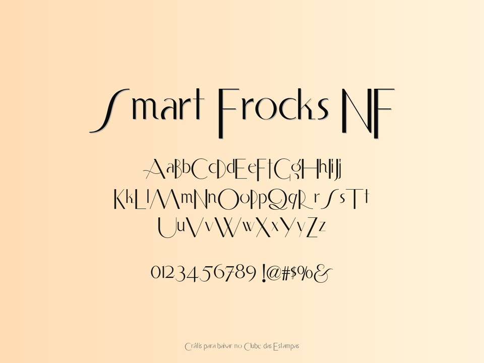 Fonte Smart Frocks Nf Grátis Para Baixar