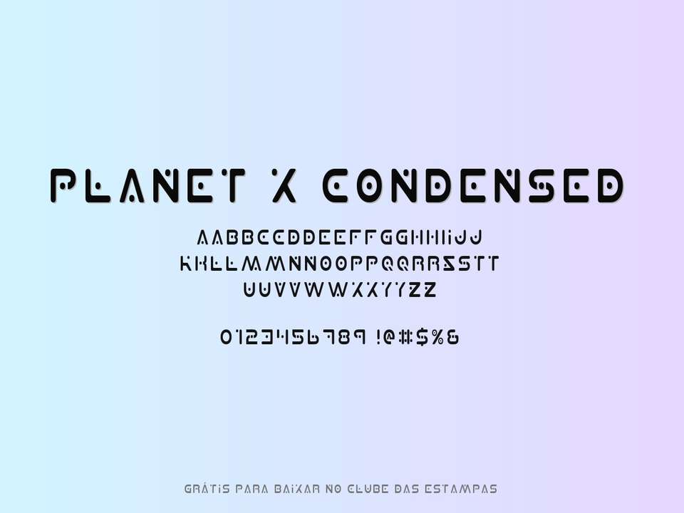Fonte Planet X Condensed Grátis Para Baixar