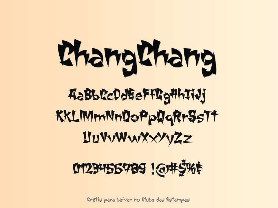 Fonte Changchang Grátis Para Baixar