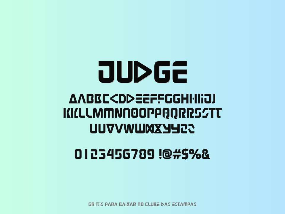 Fonte Judge Grátis Para Baixar