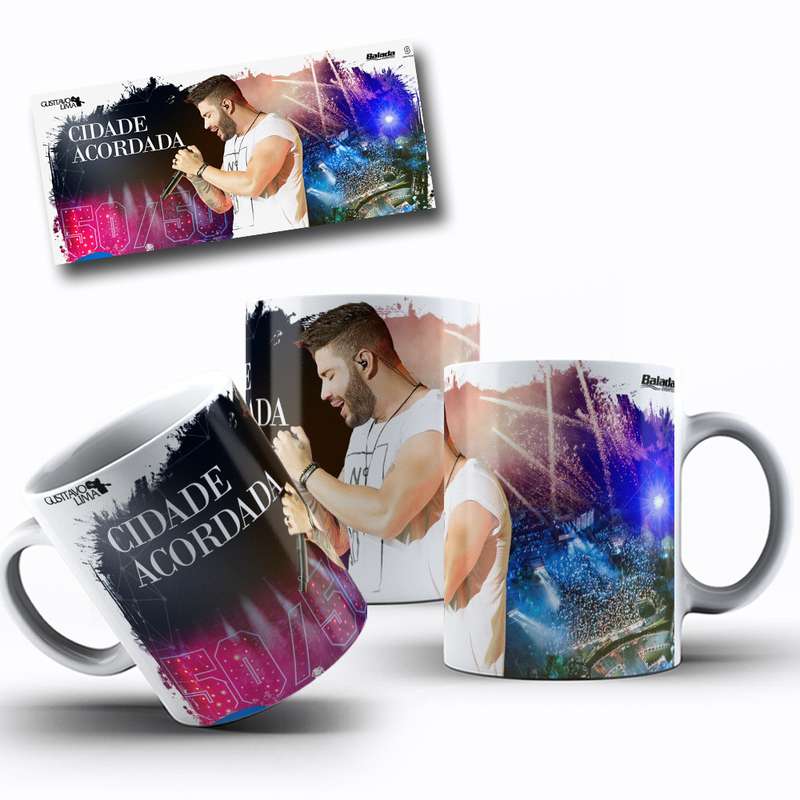Arte Para Caneca Cidade Acordada Balada 2