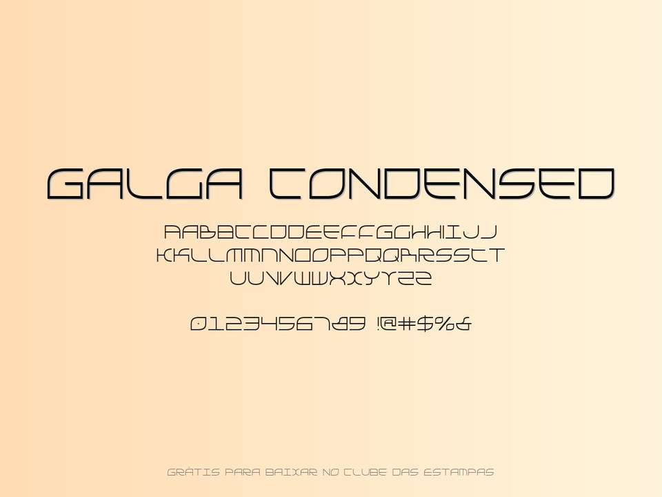 Fonte Galga Condensed Grátis Para Baixar