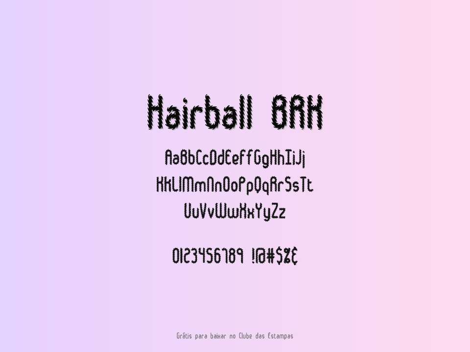 Fonte Hairball Brk Grátis Para Baixar