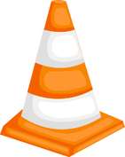 Cone De Sinalização Laranja E Branco Sinalização Png Grátis Para Baixar