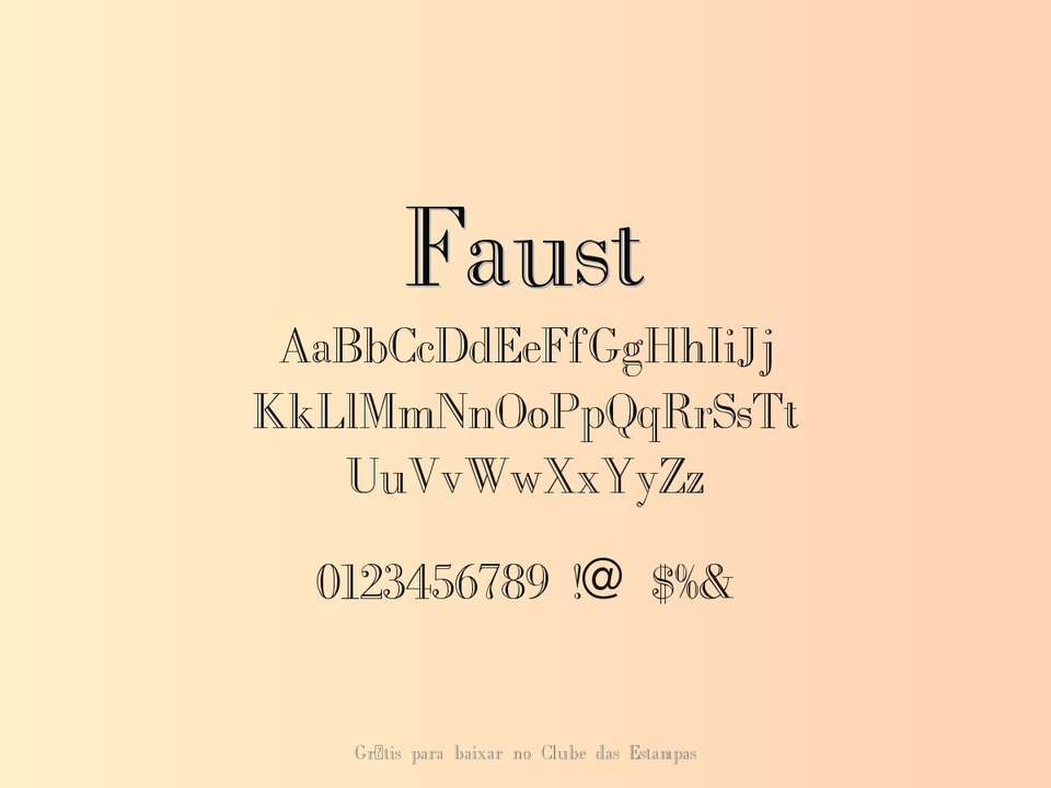 Fonte Faust Grátis Para Baixar