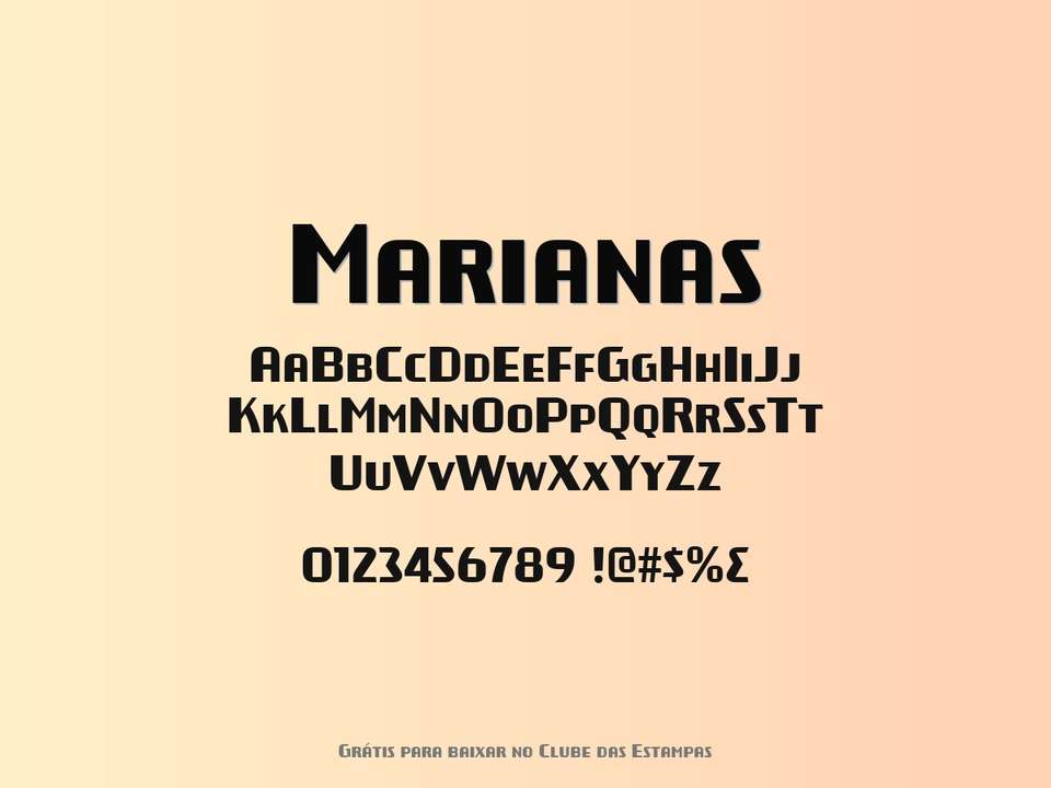 Fonte Marianas Grátis Para Baixar