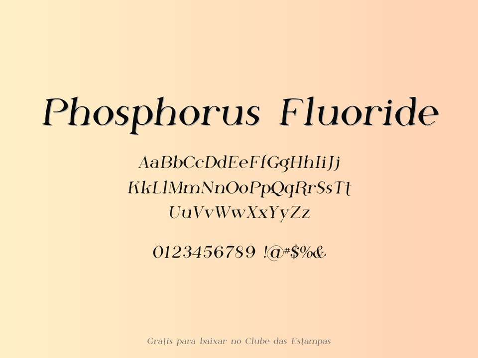 Fonte Phosphorus Fluoride Grátis Para Baixar